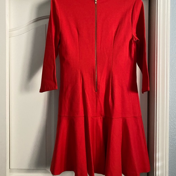 RED RUFFLE DRESS - Picture 2 of 3